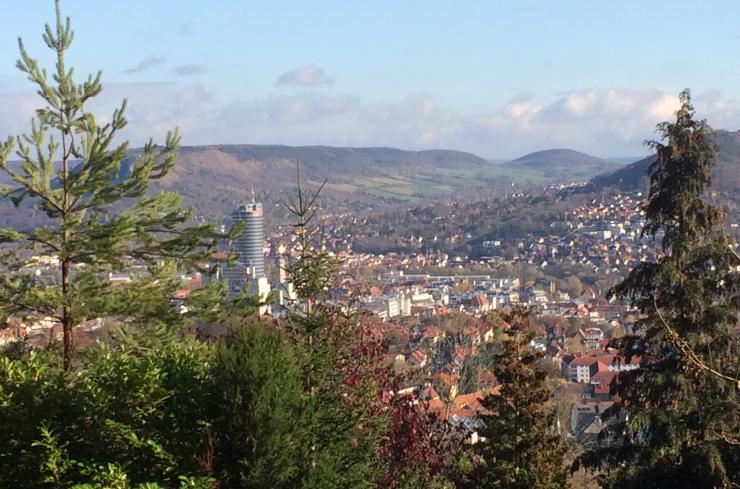 Panoramasicht auf die Jenaer Innenstadt