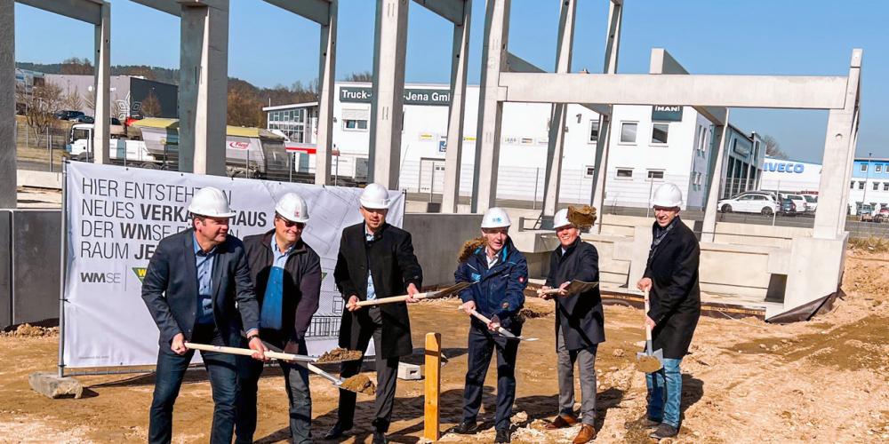 Spatenstich für das neue Verkaufshaus der WM SE in Jena-Maua