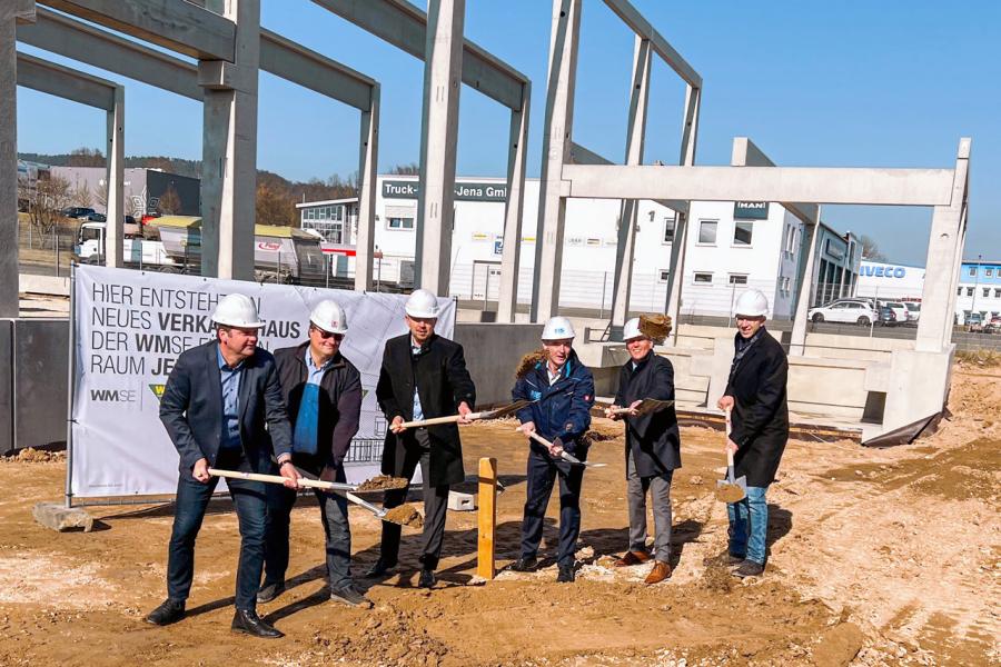 Spatenstich für das neue Verkaufshaus der WM SE in Jena-Maua